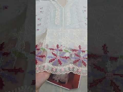 Afrozeh Luxury Embroidered Lawn 3Pc Unstitched Suit-Cham Cham