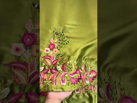 Poshkari Luxury Silk Embroidered 3Pc Unstitched Suit PA-255