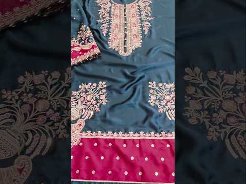 Poshkari Luxury Silk Embroidered 3Pc Unstitched Suit PA 0076