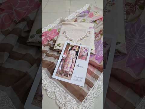 Aneelas Luxury Lawn Embroidered Unstitched Eid Collection LUX-26-01