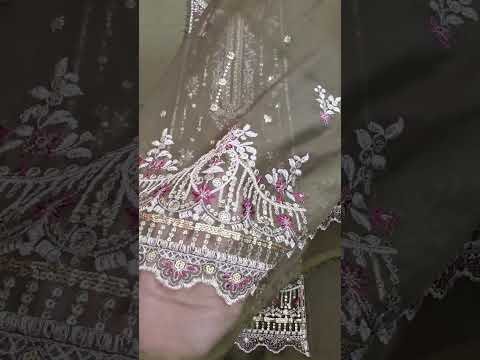Asim Jofa Luxury Chiffon Embroidered 3 Pc Unstitched Collection AJMR -022