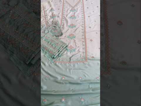 Aneelas Fc-37 Luxury Silk Embroidered 3Pc Unstitched Suit PA-178