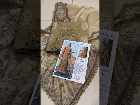 Maria.B Luxury Embroidered Jacquard Lawn 3Pc Unstitched Suit D-2605-A