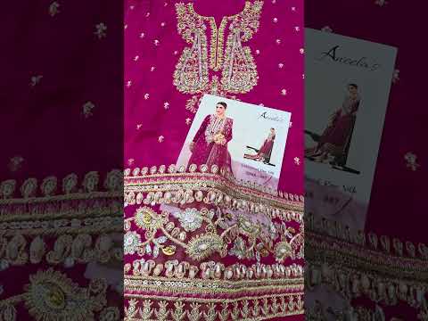 ANEELAS Zinia Luxury Embroidered Silk Unstitched / Stitched 3PC Suit PA-191