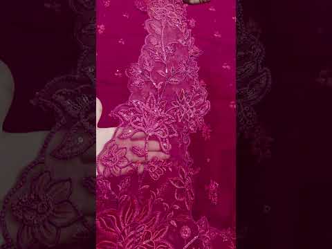 Azure Luxury Chiffon Embroidered Unstitched 3PC Suit PA-231