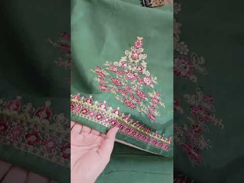 Charizma Luxury Raw Silk Embroidered 3Pc Unstitched Suit PA-316