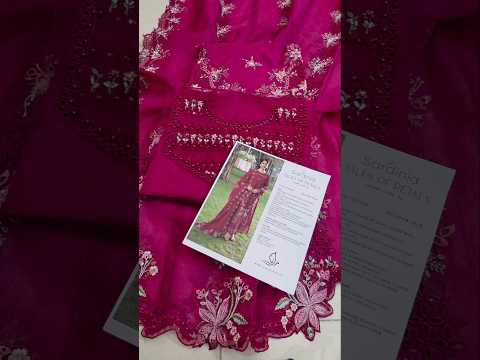 Sardinia - Luxury Lawn Embroidered 3 Piece Unstitched - FLORAL FUCHSIA