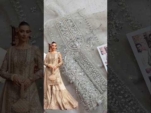 Maria B MC-1008 Ishtar Luxury Organza Embroidered 3Pc Unstitched Suit PA-270