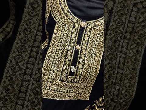 Mahgul-GILDED ONYX Luxury Velvet Embroidered 3Pc Unstitched Suit PA-239