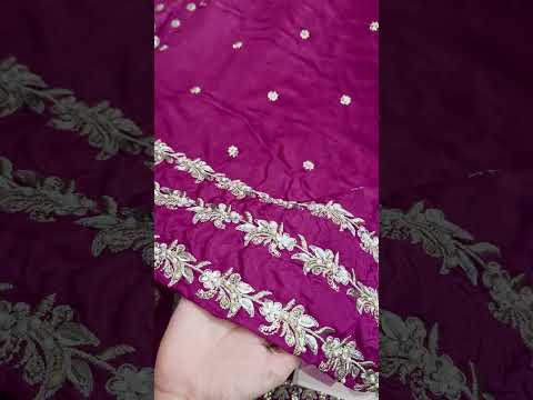 Sehrish Nadeem Luxury Raw Silk Embroidered Unstitched 3PC Suit-EC0106