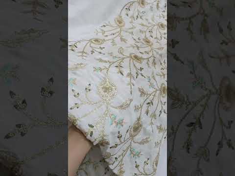 Zainab Shamsi Studio Luxury Raw Silk Embroidered 3Pc Unstitched The Ayla Set PA-126