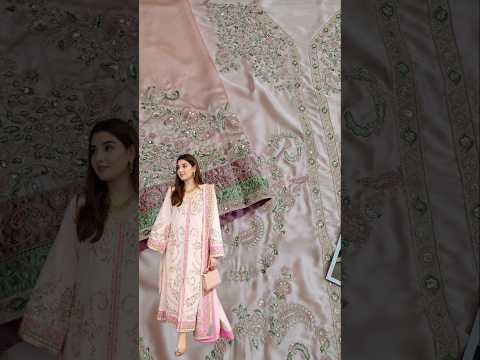 Aneelas FC-32 Luxury Silk Embroidered 3Pc Unstitched Suit PA-257