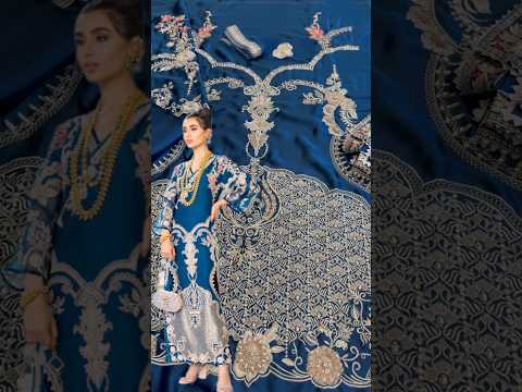 Saira Shakira - Azure Luxury Silk Embroidered Unstitched 3PC Suit PA-140