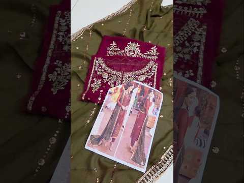 Asim Jofa - Luxury Chiffon Embroidered Unstitched 3 Piece - AJCD-22