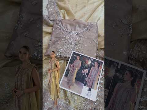Zaina - Ayesha Makda Luxury Myssori Embroidered 3Pc Unstitched Suit-Irik