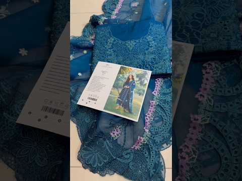 Elaf Premium Embroidered Luxury Lawn Unstitched 3Pc Suit ELY-06 SAPPHIRE