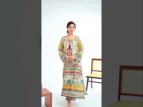 Poshkari Luxury Blended Raw Silk Embroidered 2Pc Stitched Suit PA - 0062