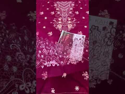 Kahf Premium Embroidered Unstitched Lawn Collection Roselith