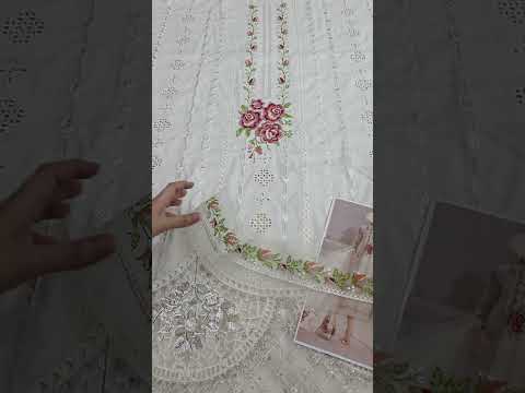 Maria.B Embroidered Luxury Lawn Unstitched 3Pc Suit D-2412-A