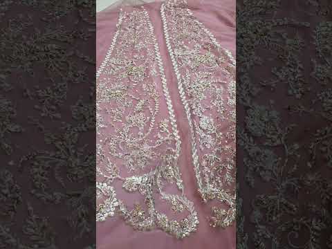 Elaf - Luxury Net Embroidered Unstitched 3 Piece - ESH-02 - GLAMOROUS