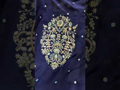 Vintage - Zohra Luxury Raw Silk Embroidered 3Pc Unstitched Suit PA-237