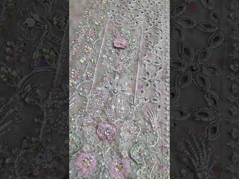 Afrozeh-Aniqa Luxury Organza Embroidered 3Pc Unstitched Suit PA-176