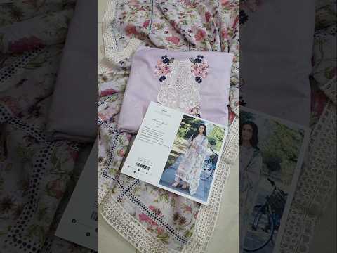 Elaf Embroidered Luxury Lawn Unstitched 3Pc Suit | Elay-1A