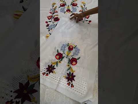 Maria B Luxury Embroidered Lawn 3PC Unstitched Suit 10A