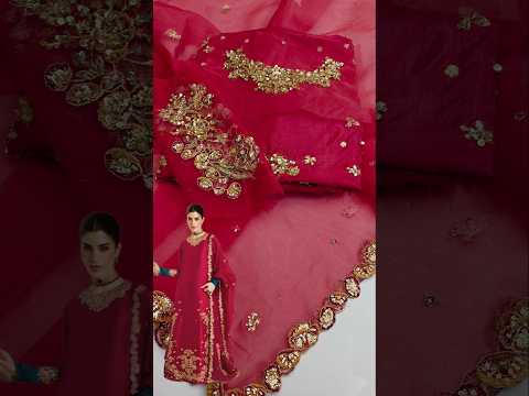 Hussain Rehar Luniere Luxury Raw Silk Embroidered 3Pc Unstitched Suit PA-141