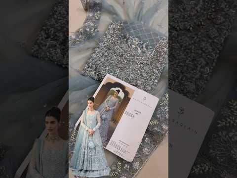 Faiza Saqlain Luxury Net Embroidered 3Pc Unstitched Suit-Dorien