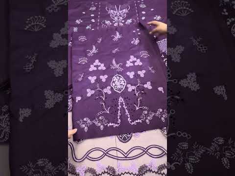 Qalamkar - KL-15 IRIS | Lawn Embroidered Unstitched 3 Piece