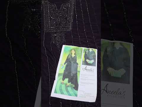 Aneela’s Deep Plum Sparkle Luxury Velvet Embroidered 3Pc Unstitched Suit PA-280
