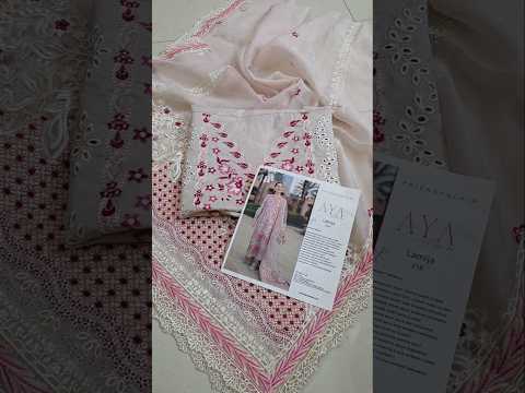 Faiza Saqlain Luxury Lawn Unstitched Embroidered Suit LAMIJA 318