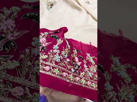 Poskari Luxury Raw Silk Embroidered Unstitched 3PC Suit