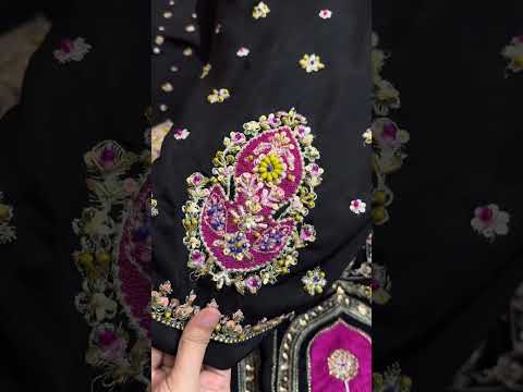Saira Noor Luxury Raw Silk Embroidered 3Pc Unstitched Suit - Avela