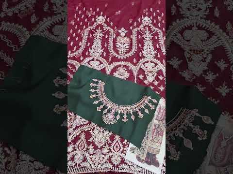 Baroque Luxury Net Embroidered Unstitched 3Pc Suit Ch10-07