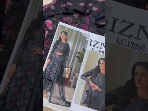 Iznik Luxury Printed & Embroidered 3 Pc Unstitched Lawn Suit UE-537