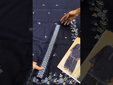 Pehnawa Luxury Lawn Embroidered 3 Pc Unstitched Suit - Amani Sapphire
