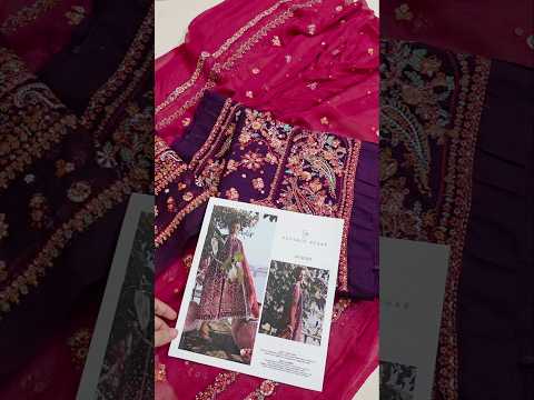 Hussain Rehar Premium Lawn Embroidered 3 Pc Unstitched Suit KKH-08 NIHDI
