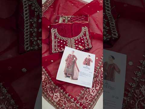 Maria.B Raw Silk Embroidered Hand Embellishment Collection SF-PF26-08 Maroon