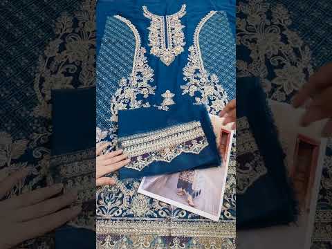 Imrozia - Chiffon Embroidered Unstitched 3 Piece - I-223 NEELAM