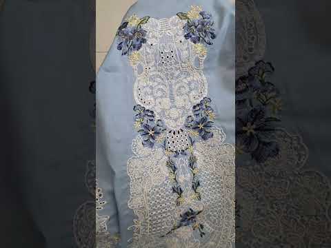 Elaf Luxury Embroidered Lawn 3Pc Unstitched Suit ELY-1B SERENITY