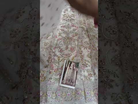 Kanwal Malik Luxury Organza Embroidered Unstitched 3PC Suit Chanda
