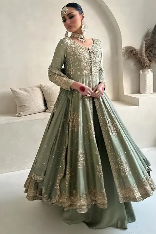 Saira Shakira Raw Silk Unstitched 3 Piece SS-09