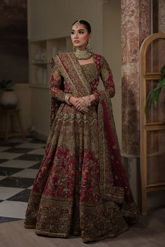 Hassan Shehriyar Yasin (HSY) 3 Piece Raw SilK Unstitched Gulistan