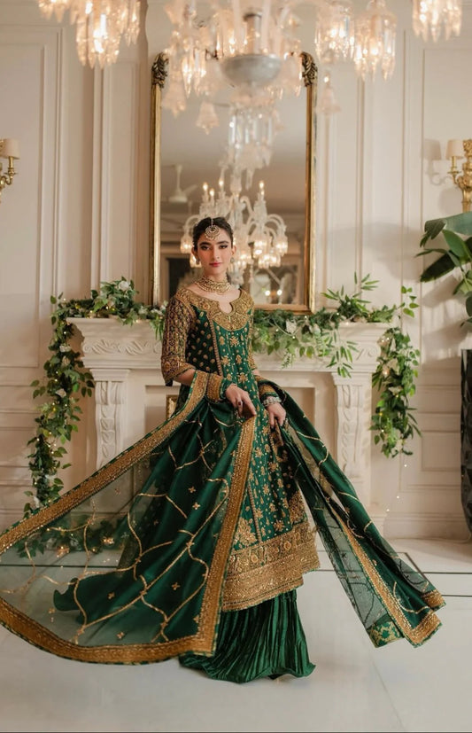 Nadia Elahi Luxury Raw Silk Hand Emblishment Collection Mehrunissa-18