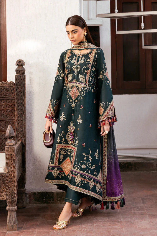 Jazmin Luxury Embroidered Lawn Unstitched 3Pc Suit SL26-D03