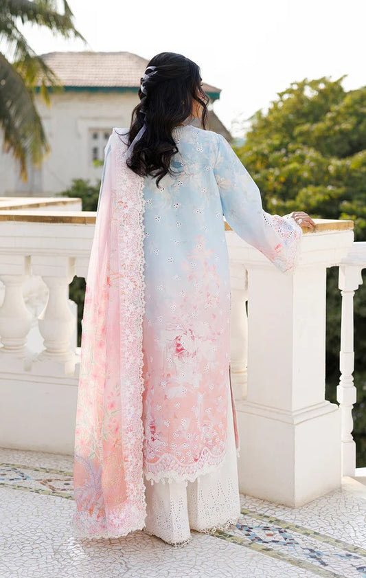 AFROZEH Luxury Embroidered Lawn 3Pc Unstitched Suit-Liloura
