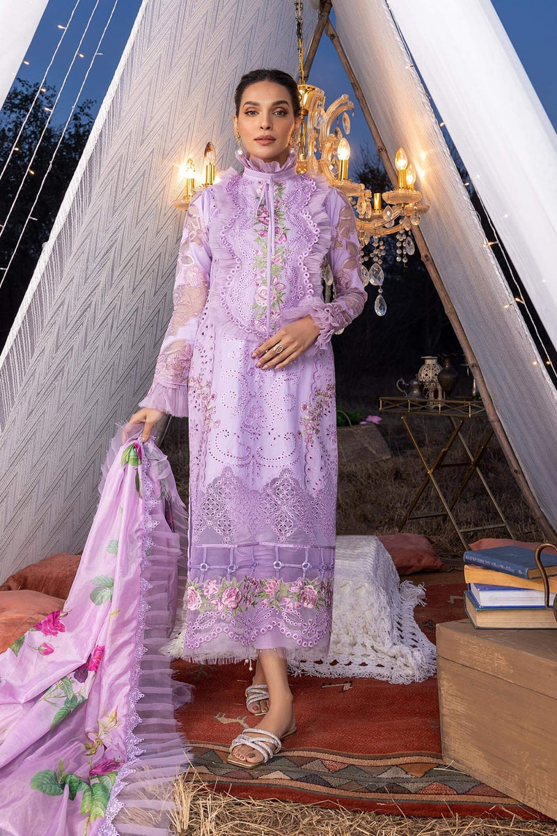 Aleyna By Asifa & Nabeel Embroidered Lawn Suits Unstitched 3 Piece ASL-07 Lilas - Summer Collection