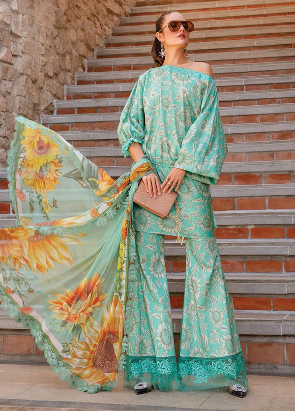 Mprints By Maria.B Printed Lawn Suits Unstitched 3 Piece MP 9A - Summer Collection